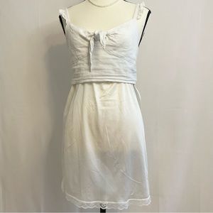 Vintage Coquette White Slip Skirt